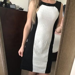 Roz & Ali Black and White Dress